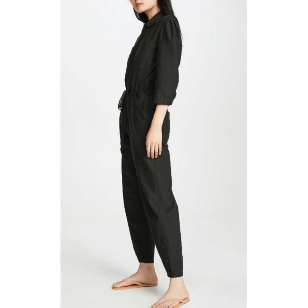Citizens of Humanity Frida Utility Jumpsuit Womens Small Olive Crop Cotton - Picture 5 of 6